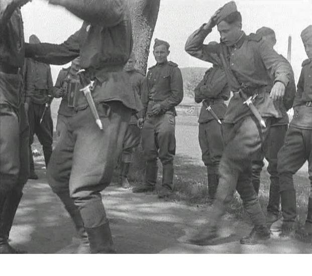 WWII Soviet Troops with Souvenir German Daggers.jpg